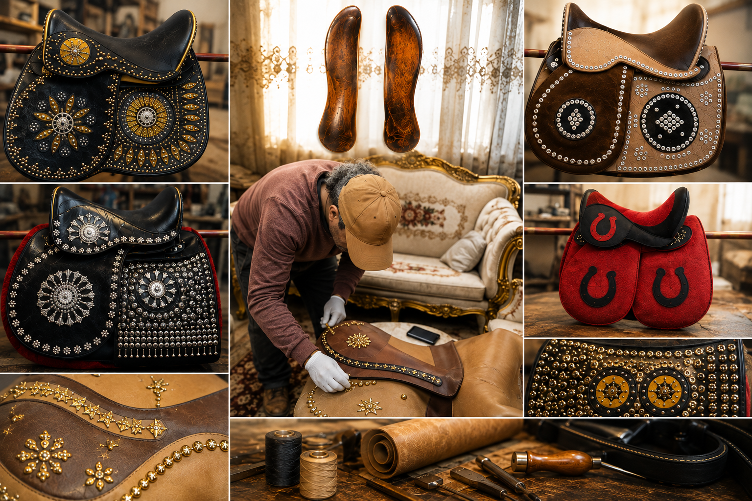 Saddle craftsmanship and leatherwork